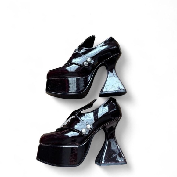 Demonia Shoes - Demonia Goth Platform Mary Jane Heels